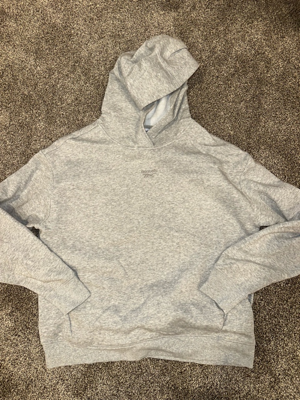 Reebok Light Gray Pullover Hoodie